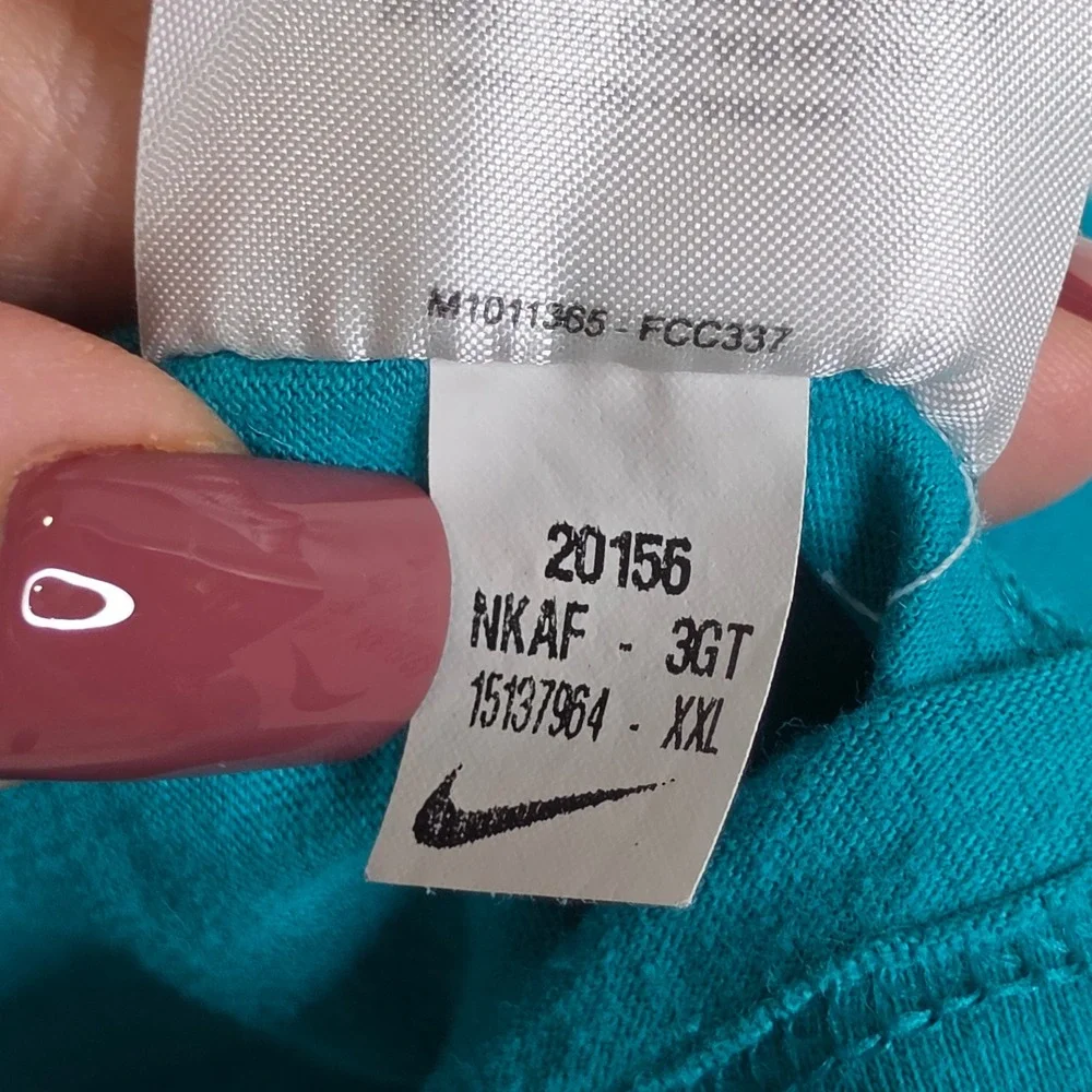 Nike Womens T Shirt XXL Teal Tua Tagovailoa 1 Miami Dolphins NFL Graphic Tee